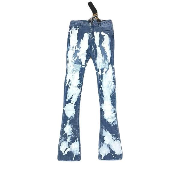 Doctrine Hendrix Stacked Indigo Wash Size 40 New